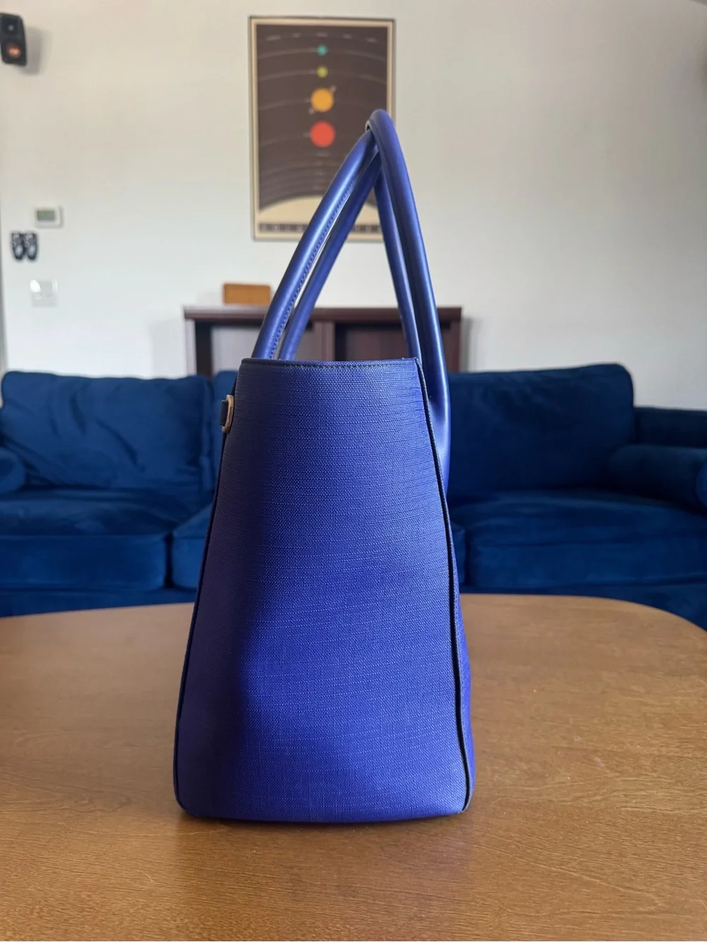 Dagne Dover Navy Blue Laptop Tote